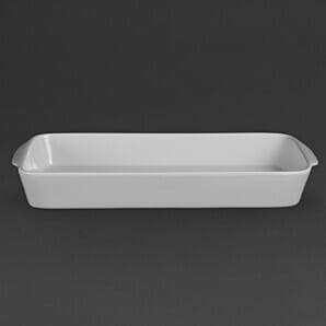 Olympia Whiteware Oblong Roasters 395x 219mm (Pack of 6) - W417