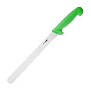 Hygiplas FX121 Hygiplas Slicer Serrated Green 24.8cm
