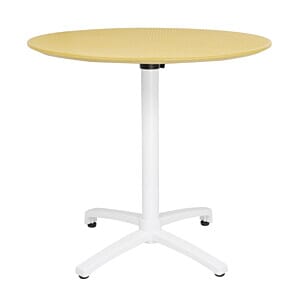 Bolero FT622 Folding Polypropylene Table 800mm Mustard Yellow