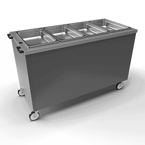 Moffat 4FBM Focus Mobile Hot Cupboard & Dry Heat Bain Marie, 4 x 1/1 GN