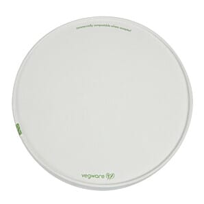 Vegware FS179 185-Series Compostable Bon Appetit Wide PLA-lined Paper Food Bowl Lid (Pack of 300)