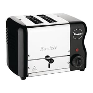 Rowlett CH179 Rowlett Esprit 2 Slot Toaster Jet Black w/2 Additional Elements & Sandwich Cage