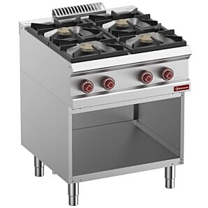 Diamond G7/4BA7-RN 4 Burner Gas Range on Open Cupboard