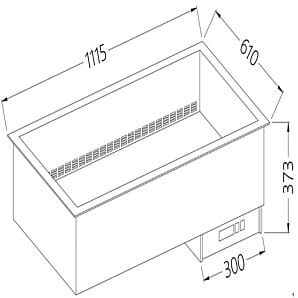 Diamond DI/BX12-PSC Dried up Electric Bain Marie, 3 x 1/1 GN