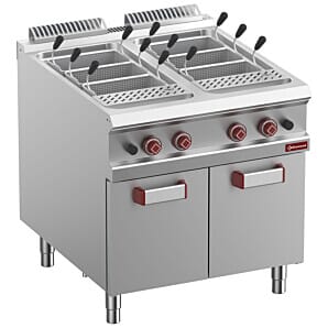 Diamond G9/CPA8-N 12 Basket Freestanding Gas Pasta Cooker on Neutral Closed Cupboard without baskets