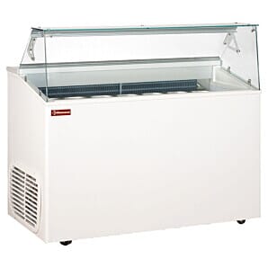 Diamond TOP7-R2 White Ice Cream Display, 1350mm