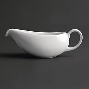 Royal Porcelain GT932 Royal Porcelain Classic White Gravy Boat 380ml (Pack of 2)
