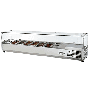 Atosa VRX1400/330 Countertop Topping Unit with 6 x 1/4 GN Pans/Lids