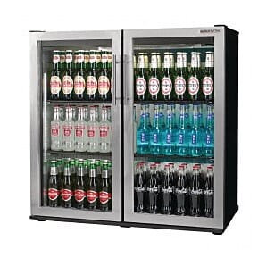 Autonumis RHC00002 Maxi Double Stainless Steel Hinged Door Bottle Cooler