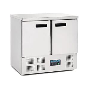 Polar U636 2 Door Compact Counter Fridge, 240ltrs