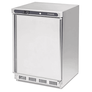 Front view of the Polar CD081 Stainless Steel Undercounter Freezer