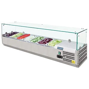 Polar G609 Refrigerated Prep Topper 7 x 1/4GN