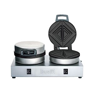 Front view of the Dualit 73002 Contact Panini Grill Toaster