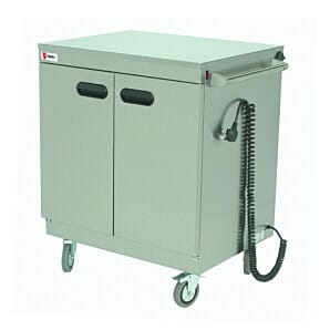 Front view of the Parry 1888 Mobile Hot Cupboard