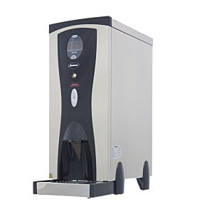 Front view of the Instanta CTSP15PB Sureflow Plus Touch Countertop 15 Litre Auto Fill Water Boiler, 28 Litres Output per Hour