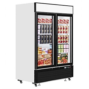 Front view of the Interlevin LGF5000 Double Door Display Freezer
