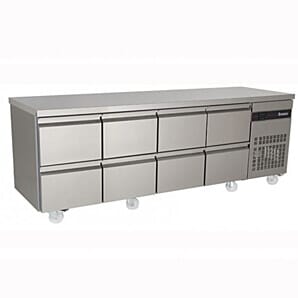Inomak PN2222-ECO 8 Drawer 1/1 Gastronorm Refrigerated Counter 583L