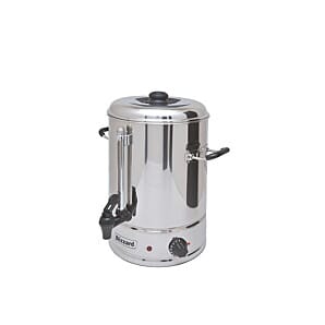 Front view of the Blizzard MF10 Manual Fill Stainless Steel Urn Water Boiler, 10 Litres
