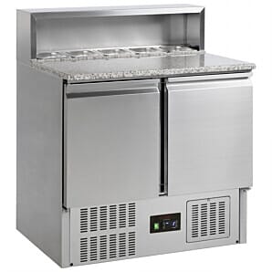 Front view of the Interlevin GP92 Gastronorm Preparation Counter