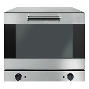 Front view of the Smeg ALFA43XUK Commercial Convection Oven