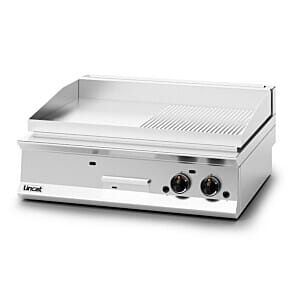 Lincat OG8202/R/P Opus 800 Propane Gas Counter-Top Ribbed Plate Griddle 23kW