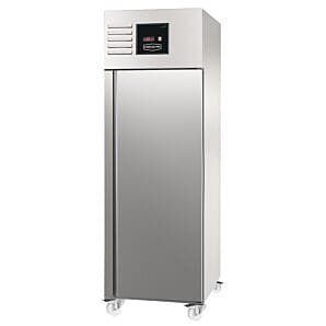 Front view of the Sterling Pro SPI700R Green Single Door Gastronorm Fridge Cabinet