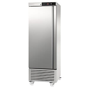 Front view of the Sterling Pro Green SNI600L Left Hinged Single Door Freezer Cabinet 600 Litres
