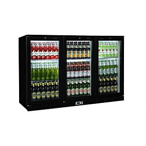 Coolpoint HX301 Triple Glass Door Black Bottle Cooler