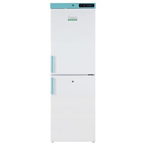 Front view of the LEC Medical LSFC263UK Laboratory Upright Fridge-Freezer, 263 Litres