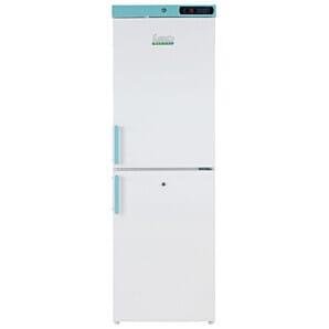 Front view of the LEC Medical LSFC324UK Laboratory Upright Fridge-Freezer, 324 Litres