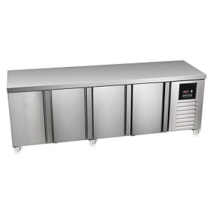 Sterling Pro Green SPI-7-225-40-SP 4 Door Counter Fridge Plain Top