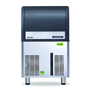 Front view of the Scotsman AC 87 Eco-X Self Contained Gourmet Ice Maker, 44kg/24hrs