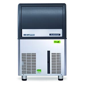 Front view of the Scotsman EC 87 Eco-X Self Contained Gourmet Ice Maker, 44kg/24hrs