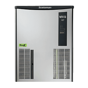 Rear view of the Scotsman MXG 437 Eco-X Modular Gourmet Ice Maker, 170kg Output / 178kg Storage