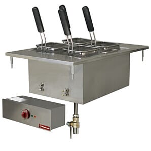 Diamond EDI/CP4 4 Basket Freestanding Electric Pasta Cooker, 6kW