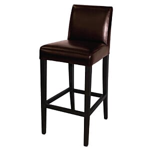 Bolero Faux Leather High Bar Stool Brown (Single) - GG652
