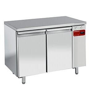 Diamond TS2B/H 2 Door Stainless Steel Freezer Counter, 260 Litres