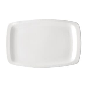 Utopia Titan Rectangular Plates White 230mm x 360mm (Pack of 12) - CW333