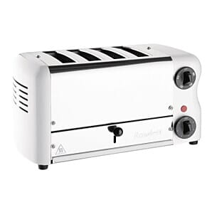 Rowlett CH182 Rowlett Esprit 4 Slot Toaster White w/2x Additional Elements & Sandwich Cage