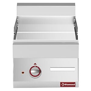Diamond E65/PLCD4T-230V/3-N Smooth Cooking Plate Countertop Chrome Electric Griddle, 4.5kW