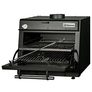 Diamond CBQ-060/BK Black Charcoal BBQ Oven