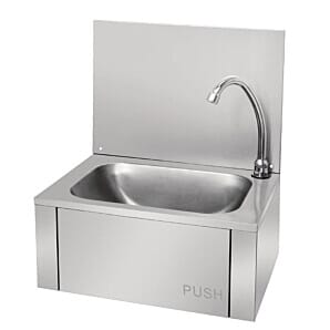 Vogue Stainless Steel Knee Operated Sink - GL280