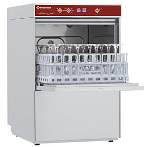 Diamond D281/6-PS 400mm Basket Glasswasher with Discharge Pump, 16 Pint Capacity