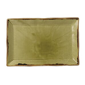 Dudson Harvest Rectangular Trays Green 230 x 336mm (Pack of 6) - FC052