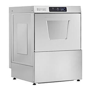 Buffalo DN974 Digital Undercounter 500mm Basket Dishwasher, 18 Plates
