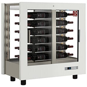 Diamond PVV-1/TR-R6_DE21-BI White Modulable Passthrough Refrigerated Wine Cooler, 216 Litres