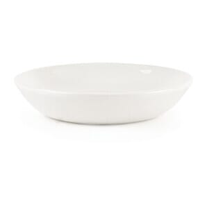 Churchill P876 Plain Whiteware Butter Dish (Pack of 24)