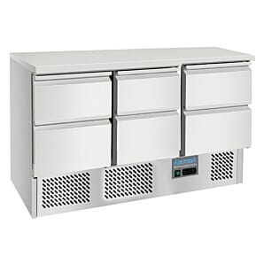 Arctica HEF960 6 Drawer Medium Duty Compact Refrigerated Preparation Counter