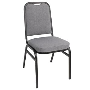 Bolero Square Back Banquet Chairs Black & Grey (Pack of 4) - DA602