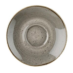 Churchill DK567 Stonecast Round Cappuccino Saucers Peppercorn Grey 158mm (Pack of 12)